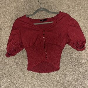 Small top Glo Fashion top. Worn once! Originally bought from Dry Goods